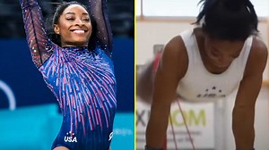 Simone Biles teases Olympics fans with clip of incredible new uneven bars move that could be named after her in Paris