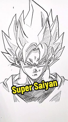 How to Draw Super Saiyan Goku | Anime Dragon Ball