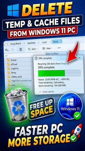 How to Delete Temp & Cache Files in Windows 11 PC | Free Up Space