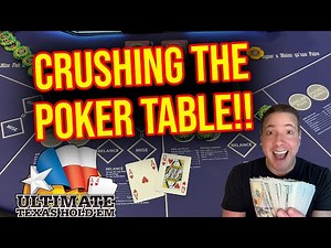 I FOUND THE WAY TO MAKE VICTOR LUCK PAYOFF!! ULTIMATE TEXAS HOLD'EM POKER! #ultimatetexasholdem