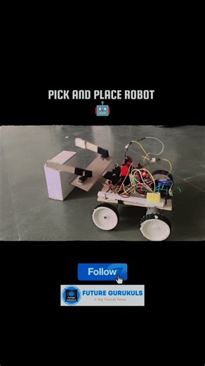 This Pick & Place Robot is a DIY robotics and automation project built using servo motors, robotic arm, microcontroller, and control algorithms. It demonstrates object handling, motion control, and industrial automation concepts used in manufacturing, warehouses, and smart factories. A practical STEM education project helping students learn robotic manipulation, programming logic, and real-world engineering applications. School -@ Trainer -@ Components -@kitvitapp Save 🔖 | Follow for more robot