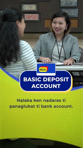 [BSP ILOCANO] Ammom kadi no ania ti kaipapanan ti Basic Deposit Account? Iti BDA ket maysa nga klase ti bank account a nadaras ti panaglukat ken panang-maintain gapu ta nalaka dagiti requirements, nababa ti gatad iti minimum opening deposit (P100), ken awan ti required maintaining balance. Listaan dagiti financial institution nga mangidiaya ti bda: https://www.bsp.gov.ph/Lists/Directories/Attachments/18/BDA.pdf Ammuen nu anya ti BDA iti Meaning in a Minute. #FinancialInclusion #FinancialHealth #