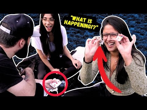 INSANE ONE HANDED Street Magic CARD TRICK! | *NEW TRICKS*