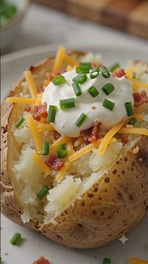 Air Fryer Baked Potato | Crispy Skin & Fluffy Inside 🥔🔥
