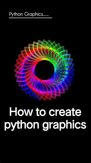 How to create python graphics | Creating Digital Art through Algorithm | #pythongraphics #python