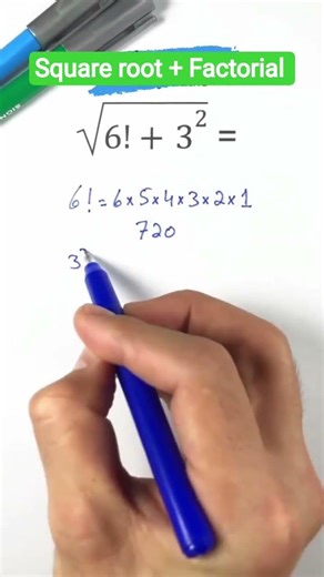 Square root and Factorial solving tricks, Factorial solving #factorial #squareroottricks #maths #1m
