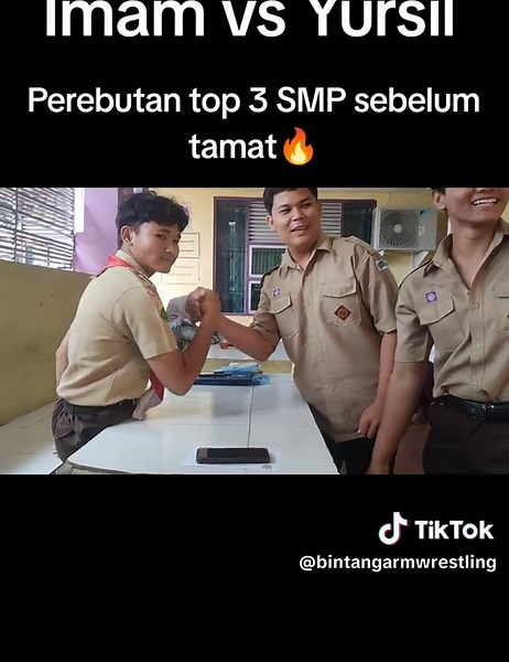 Perebutan top 3 Sekolah terakhir Imam vs Yusril 🥶🔥 #foryoupage #pancoindonesia #armwrestling #bandaaceh #aceh