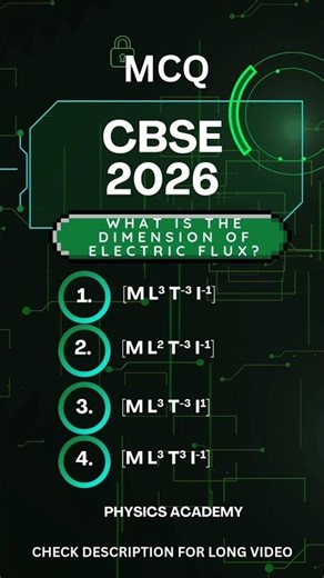 CBSE 2026 CLASS 12 PHYSICS MCQ | Electric Charge and Fields | Physics Academy