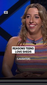 This one’s for the “shed rock” fans 😂 Hard Quiz — Stream the new season Wednesdays, 8pm on ABC iview and ABC TV. | ABC iview