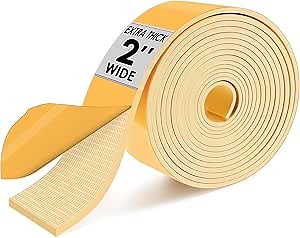 Pipe Insulation Tape, Outdoor Water Pipe Insulation Wrap, Foam Insulation Tape for Outdoor Pipes Winter Freeze Protection, Heat Tape for Water Pipes, Copper Pipes, PVC, AC Line, 2in x 15ft, Beige