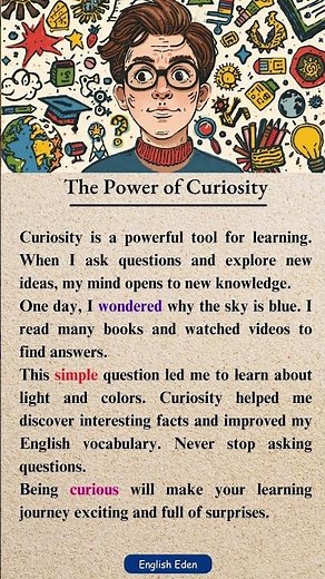Power of Curiosity | english speaking practice