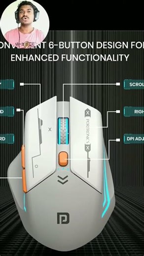 portronics vader max wirless mouse review and 1st impression #shorts