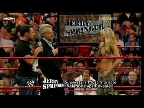 WWE RAW 2/15/10 Jerry Springer - WWE Superstars Most Intimate Relationships Revealed Part 1/2