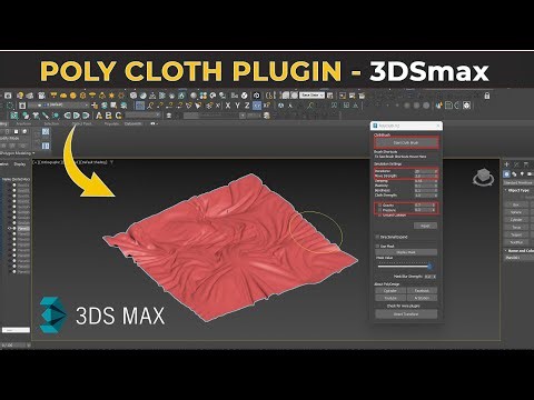 3ds max Tutorial : Cloth Simulation using PolyCloth Plugin