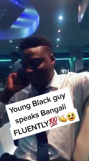 Multilingual Talent: Black Guy Speaking Fluent Bangali