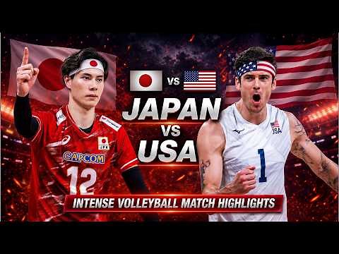 Japan vs USA Epic Volleyball Highlights | Men's VNL 2026