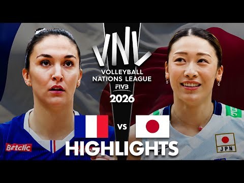 JAPAN 🇯🇵 vs FRANCE 🇫🇷 | Highlights | Women's VNL 2026