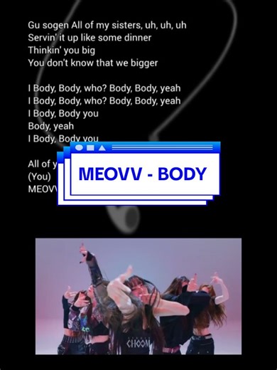 MEOVV - BODY: Lyrics and Music Video Insights