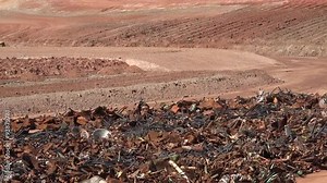 Moab Utah uranium mill building cleanup UMTRA zoom out 4K