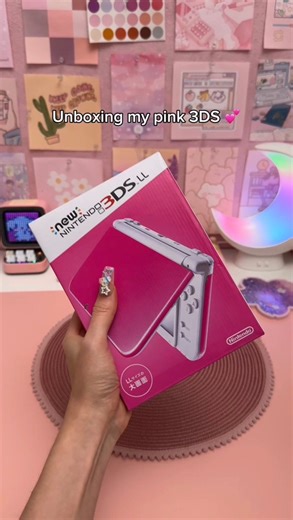 Unboxing my pink 3DS 💕 new addition to my handheld collection ✨ #3ds #Nintendo3DS #handheldgaming #cozygaming #tech | HappyDownloads