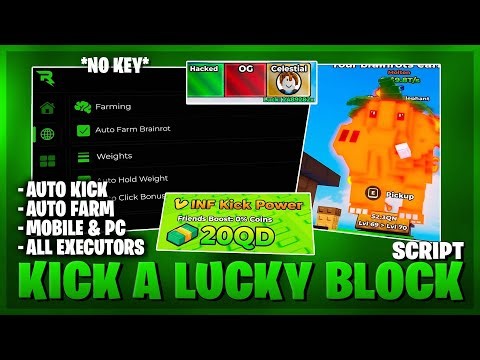 Kick A Lucky Block Script — NO KEY, Auto Kick, Auto Weight, Instant Finish, Auto Farm (BEST)