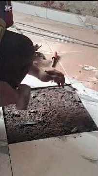 Here's how to replace a broken ceramic tile on the floor 💥🫣