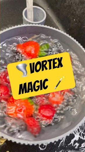 Satisfying 3D Printed Vortex Washer 🌀🍓 #shorts