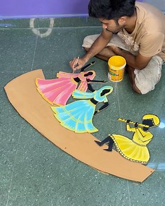 142K views · 713 reactions | Colorful Folk Art DIY  #CulturalVibes #HandmadeDecor | Deep's CRAFT | Facebook