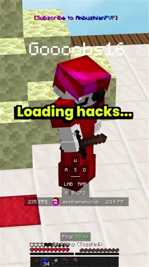 THIS HACKER IS CRAZY #minecraft #bedfight #minemen