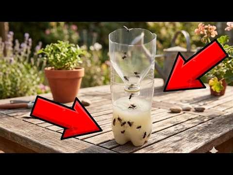 House Flies and Fruit Flies Can't Resist This Trap! Get Rid of Flies Fast!