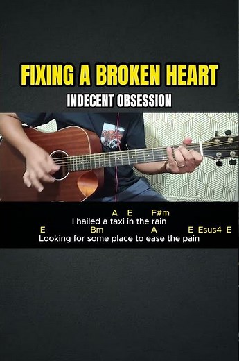 Fixing A Broken Heart - Indecent Obsession | Easy Guitar Tutorial