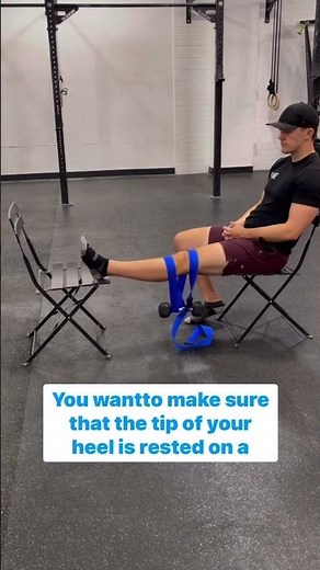 Seated Heel Prop — Knee Extension Stretch