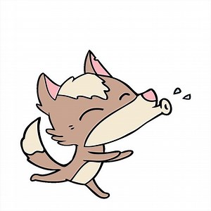 art howling wolf cartoon