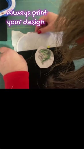 MACHINE EMBROIDERY TIP FOR EMBROIDERING BEANIES.