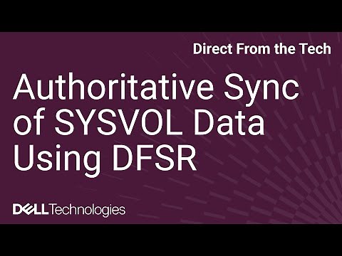 Authoritative Sync of SYSVOL Data Using DFSR