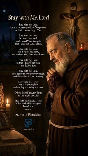 Stay with Me, Lord | Powerful Night Prayer Before Sleep with St. Padre Pio