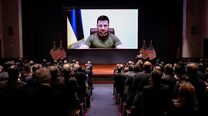 The Australian government is considering a request from Ukrainian President Volodymyr Zelensky to send combat support vehicles, after the president made a historic address to parliament. Watch the full episode at www.skynews.com.au/flash | Sky News Australia