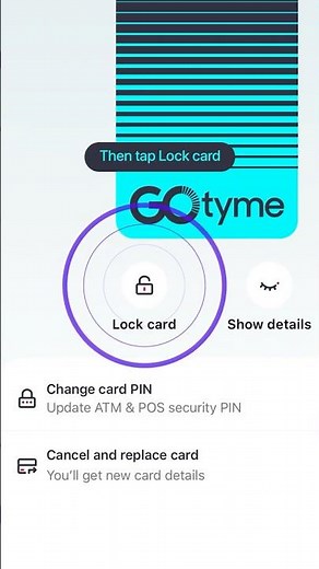 Lock and unlock your debit card #visa #debitcard #finance #security