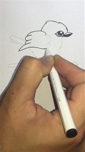 Easy Bird Drawing for Beginners 🎨 | Part 34 #shorts
