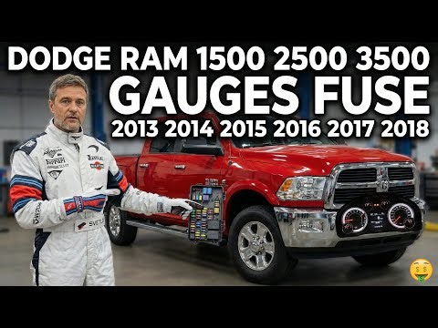 DODGE RAM 1500 2500 3500 GAUGES FUSE (2013-2018) | Instrument Cluster Not Working Fix