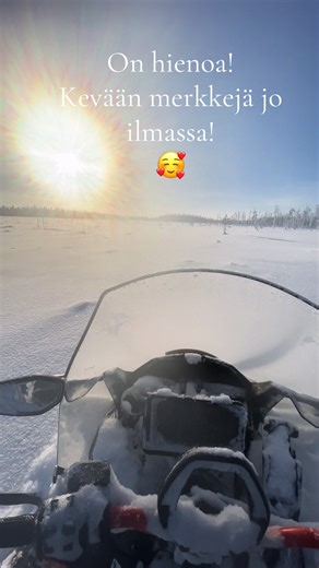 Spring Signs in Lapland: Snowmobiling Adventure