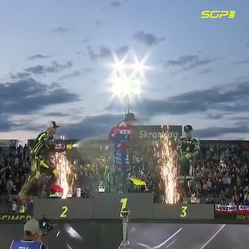 It's time to celebrate!🥳 #FIMSpeedwayGP | #SwedishSGP 🇸🇪 | FIM Speedway Grand Prix