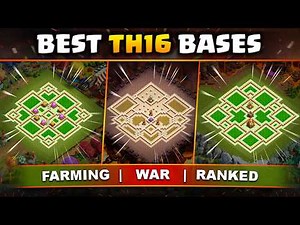 Ultimate TH16 Bases | War + Ranked + Farming Layouts (No Easy 3 Stars!)