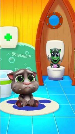 Mamaa Help me My Talking Tom 2 🤯 #shorts #tom #cat #challenge #cute #mytalkingtom2 #trend1