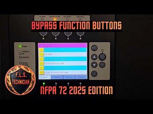 Siemens FireFinder XLS | How to use Bypass Function Buttons on Fire Panel