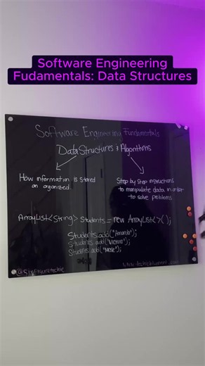 Stop memorizing every structure. Start matching the structure to the operation: lookup, insert, delete, or order. COMMENT FUNDAMENTALS if you want to strengthen the concepts behind the code. #DataStructures #CodingInterview #LearnToCode #SoftwareEngineer #Java #TechTok #CareerChange