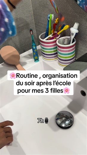 Routine du soir pour enfants après l'école