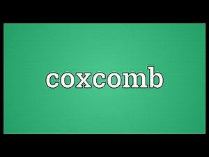 Coxcomb Meaning