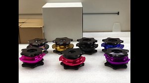 KYOSTAR Aluminum Quick Release Steering Wheel Hub D Shaped Lock Steering Wheel Quick Release Adapter