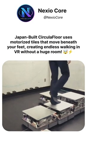 Japan-Built Floor That Makes You Walk Forever in VR! 🤯🚶